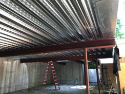 Concrete Green Roof Garage